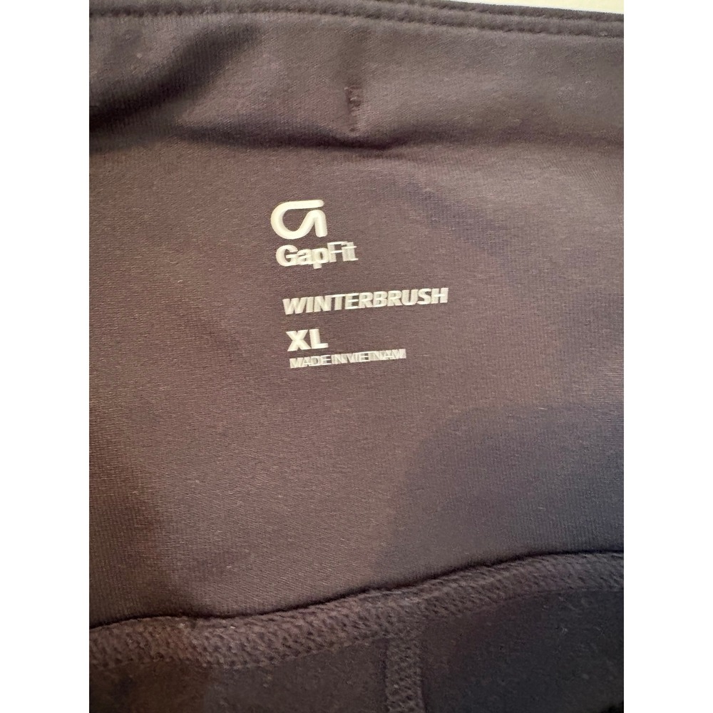 GapFit Winterbrush Reflective Leggings Black Geometric XL 396081-00 - Picture 2 of 9